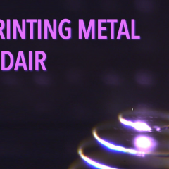 Impresión 3D en metal utilizando láseres y nanopartículas suspendidas en el aire
